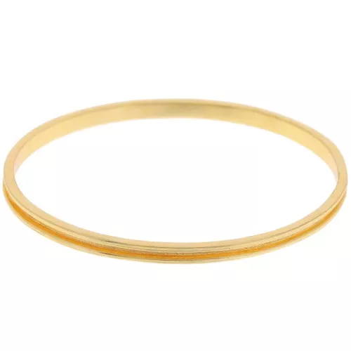 Bracelet jonc 4x65 mm pour tissage Delica 15/0 - 1 rang 1.5 mm - Doré x1