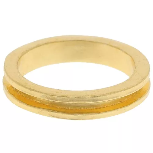 Bague pour tissage Delica 15/0 - 1 rang 1.5 mm - Taille 47 - Doré x1