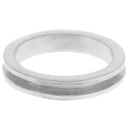 Bague pour tissage Delica 15/0 - 1 rang 1.5 mm - Taille 47 - Argenté x1|raw }}