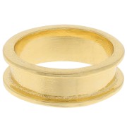 Bague pour tissage Delica 11/0 - 2 rangs 3.8 mm - Taille 55 - Doré x1|raw }}