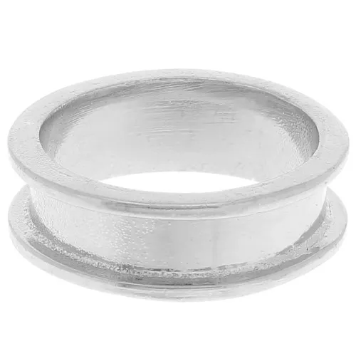 Bague pour tissage Delica 11/0 - 2 rangs 3.8 mm - Taille 54 - Argenté x1