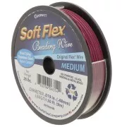 Fil cablé 49 brins 0.48 mm - Soft Flex Medium - Grenat x9m
