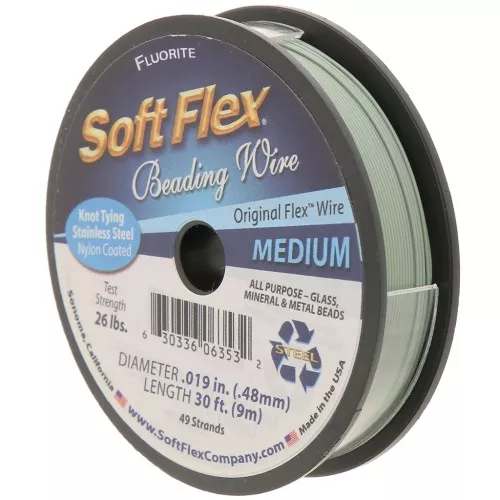 Fil cablé 49 brins 0.48 mm - Soft Flex Medium - Vert mousse x9m
