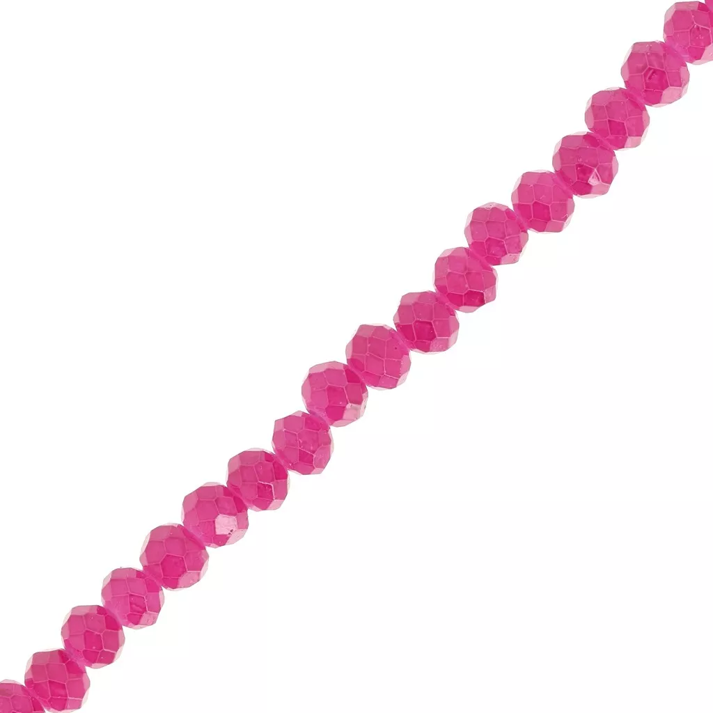 Sautoir Bohème En Cristal Irisé - Perles Rondes Facettées 5 Mm - Amethyst Shimmer - Longueur 100 Cm