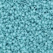 Rocaille Miyuki 15/0 2029 - Opaque Turquoise Blue Luster Mat x8g
