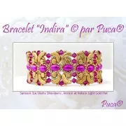 Perles en verre Samos® par Puca® 7x5 mm - Jet AB x10g