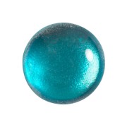Cabochon rond en verre par Puca® 18 mm - Ice Slushy Blue Curacao x1|raw }}