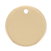 Sequin rond 10 mm - épaisseur 0.8 mm -médaille à graver Gold filled (Or laminé) x1