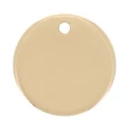Sequin rond 10 mm - épaisseur 0.8 mm -médaille à graver Gold filled (Or laminé) x1