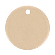 Sequin rond 10 mm à graver - épaisseur 0.8 mm - Gold filled mat (Or laminé) x1