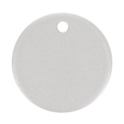 Sequin rond 10 mm médaille à graver - épaisseur 0.8 mm - Argent 925 mat x1|raw }}