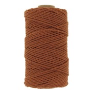 Bobine de cordon en coton pour macramé 2 mm - Cannelle x100m|raw }}