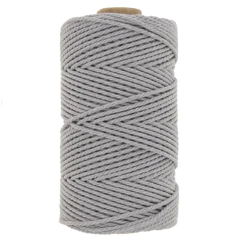 Lot De 2 Cordes En Coton Doux 8 Mm X 5 M - Noir Multifonction Cosymate