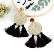 Bobine de fil de lin 2 brins 1.2 mm - Naturel x200gr