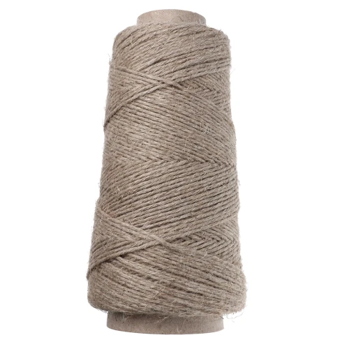 Bobine de fil de lin 5 brins 2 mm - Naturel x200gr