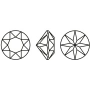 Cabochon rond Aurora A1088 8 mm - Black Diamond x1