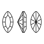 Cabochon navette Aurora A4200 10x5 mm - Aquamarine x1