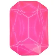 Cabochon octogone Aurora A4627 18x13 mm - Crystal Electric Pink x1