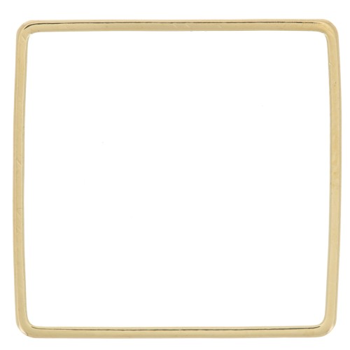 Anneaux de montage et tissage carré 20 mm - Doré x12