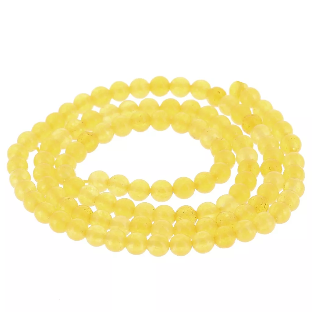 10 Perles En Jade Jaune Facettées 5x3mm - Rondelles Pour Création Bijoux, Neuf, Fait Main