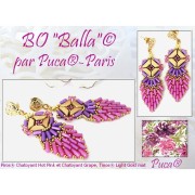 Perles en verre Piros® par Puca® 2x5 mm - Chatoyant Grape x10g