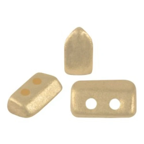 Perles en verre Piros® par Puca® 2x5 mm - Chatoyant Light Gold x10g