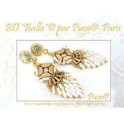 Perles en verre Piros® par Puca® 2x5 mm - Chatoyant Light Gold x10g