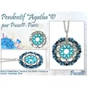 Perles en verre Piros® par Puca® 2x5 mm - Pastel Dark Coral x10g