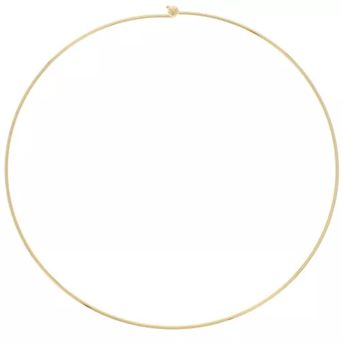Tour de cou 1.6 mm avec fermoir boule dévissable - Doré à l'or fin x12cm