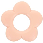 Pendentif fleur 21 mm en résine opaque - Peach x1|raw }}