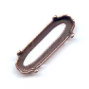 Serti griffe pour cabochon PureCrystal 4161 15x5 mm cuivré vieilli
