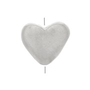 Perle plate coeur 5x5.5 mm - Argent 925 x1|raw }}