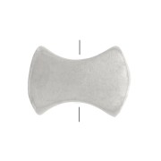 Perle plate noeud papillon 5x7 mm - Argent 925 x1|raw }}