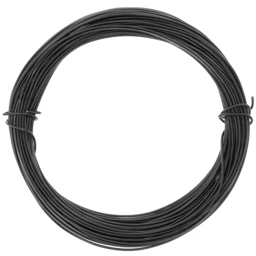 Fil en aluminium anodisé 0.8 mm - Noir x10m