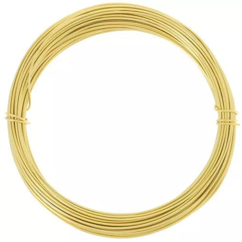 Fil en aluminium anodisé 0.8 mm - Doré x10m