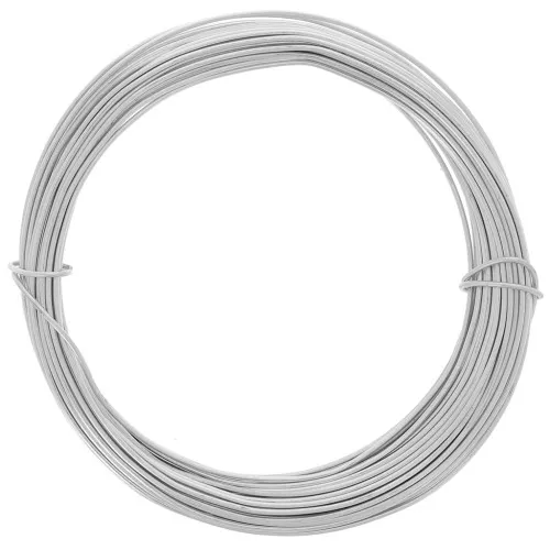 Fil en aluminium anodisé 1 mm - Argenté x10m