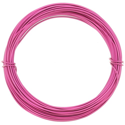 Fil en aluminium anodisé 1 mm - Fuchsia x10m