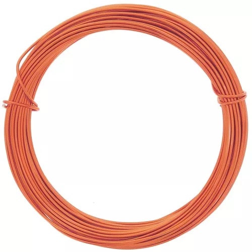 Fil en aluminium anodisé 1 mm - Orange foncé x10m