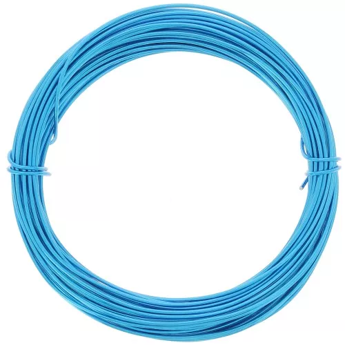 Fil en aluminium anodisé 1 mm - Bleu x10m