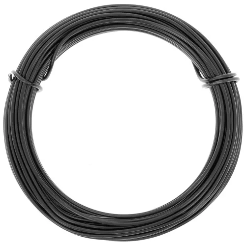 Fil en aluminium anodisé 1.5 mm - Noir x10m