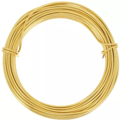 Fil en aluminium anodisé 1.5 mm - Doré x10m