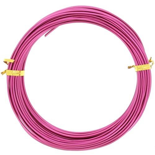 Fil en aluminium anodisé 1.5 mm - Fuchsia x10m