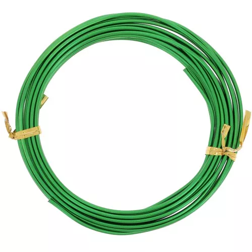 Fil en aluminium anodisé 2 mm - Vert x5m