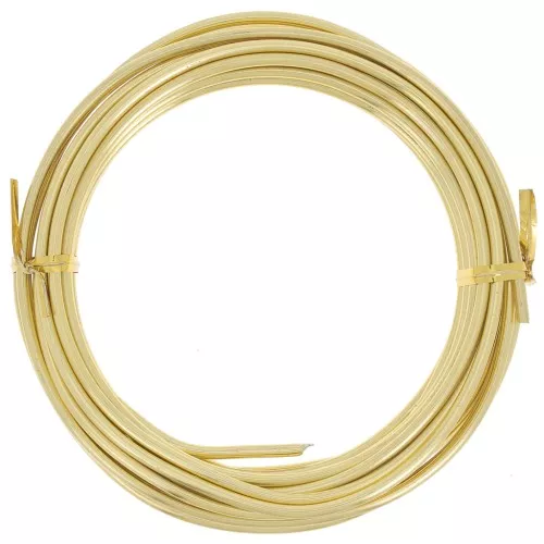 Fil en aluminium anodisé 3 mm - Doré x5m