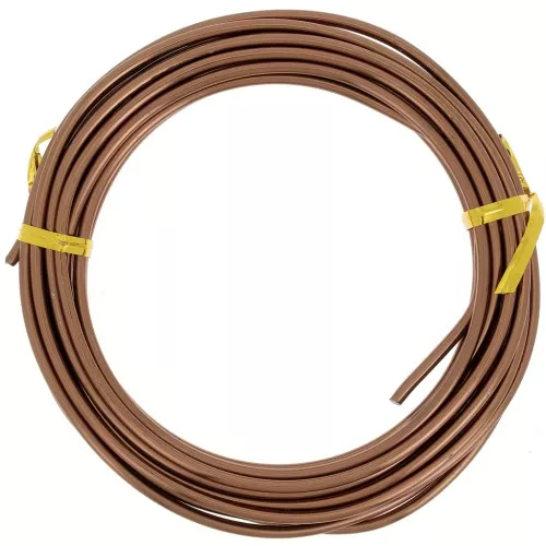 Fil en aluminium anodisé 3 mm - Marron x5m
