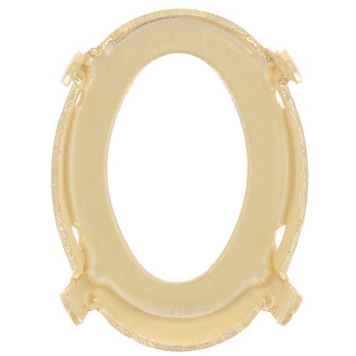 Serti griffe pour cabochon PureCrystal 4122 Oval Rivoli 14x10,5 mm - Doré x1