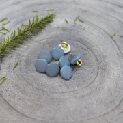 Bouton à queue en métal & nacre teintée - Atelier Brunette Quartz 10 mm - Storm x1