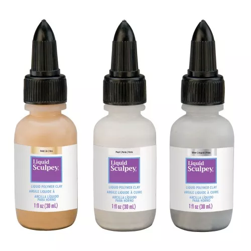 Pâte polymère liquide Sculpey - couleurs Métallique x3