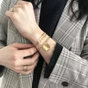 Bague semainier - Taille 48 - Plaqué Or 3 microns x1