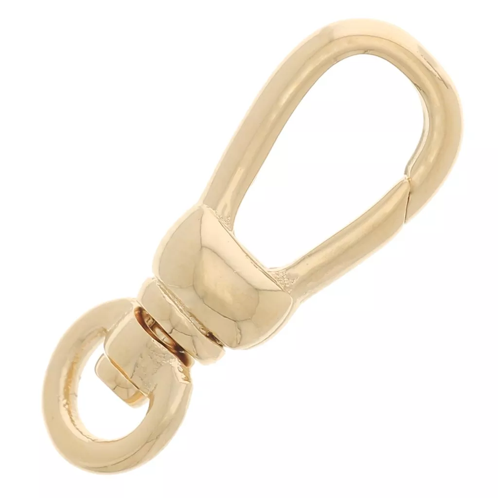 Fermoir Mousqueton Ovale à Clipser Plaqué Or 18 Carats (750/000) - Apprêt Pour Création De Bijoux